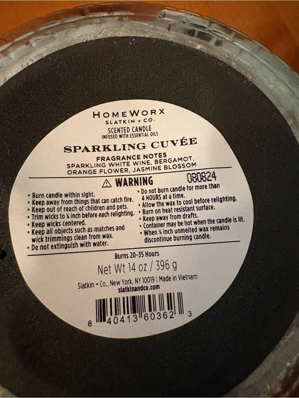 Mosaic Sphere Candle - Sparkling white wine, Bergamot, Orange flower, Jasmine